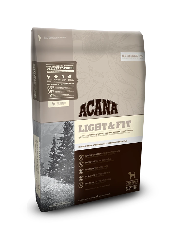ACANA Heirtage Light & Fit Chien6kg