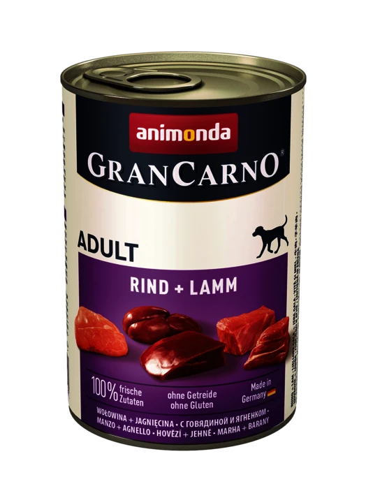 ANIMONDA GranCarno Adulte Chien Boeuf, Agneau 800g X6