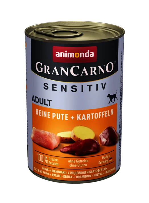Animonda GranCarno Sensitiv Dog Adulte Dinde & Pommes De Terre 800g X6 – Image 2