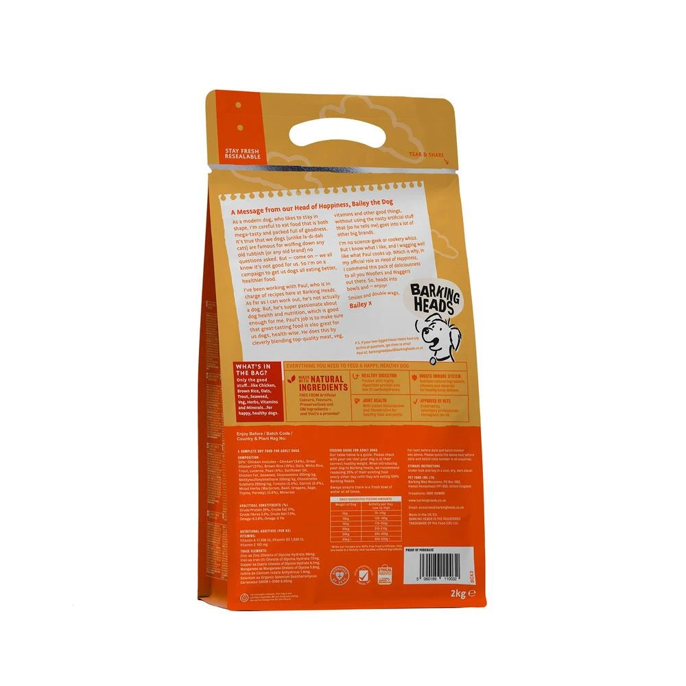 Barking Heads Bowl Lickin' Poulet Pour Tous Les Chiens Adultes 12kg – Image 2