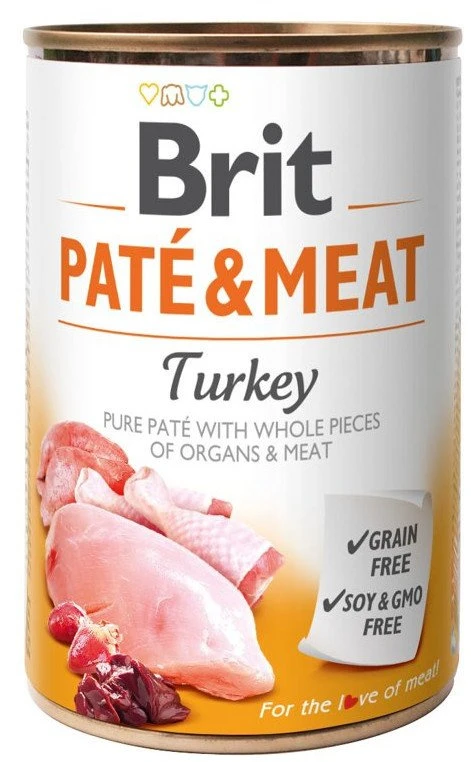 Brit Pate & Meat à La Dinde 400g X10 – Image 2