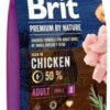 Brit Premium By Nature Adult S Avec Poulet 8kg X2