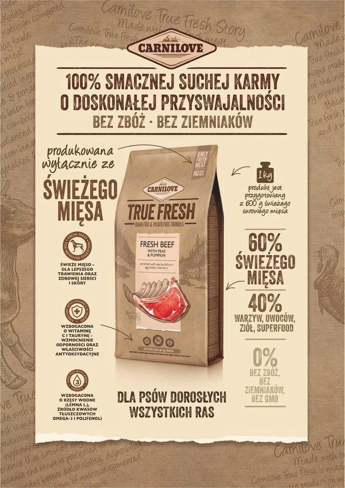 Carnilove True Fresh Beef 11,4kg – Image 2