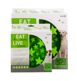 Eat Slow Live Longer STAR Bol Ralentisseur Vert S