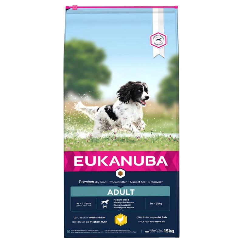 Eukanuba Adult Medium Breed Poulet 15kg+ Surprise Gratuite Pour Votre Chien – Image 2