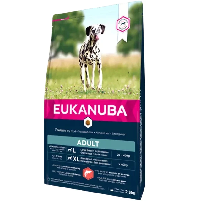 Eukanuba Adultes Saumon & Orge 2,5kg+ Surprise Gratuite Pour Votre Chien – Image 2