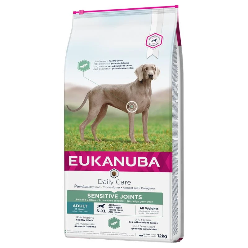 Eukanuba Daily Care Articulations Sensibles 12kg+ Surprise Grtuite Pour Votre Chien