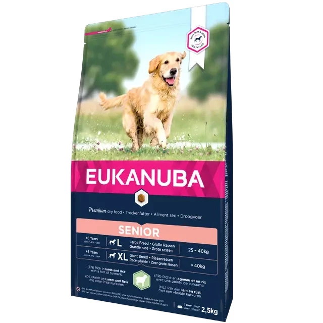 Eukanuba Mature & Senior Large Agneau Et Riz 12kg+ Surprise Gratuite Pour Votre Chien