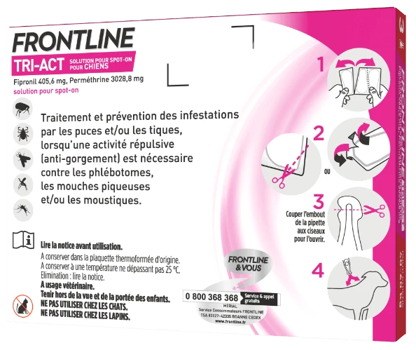 FRONTLINE Tri-Act Pour Chiens 3x6ml – Image 5