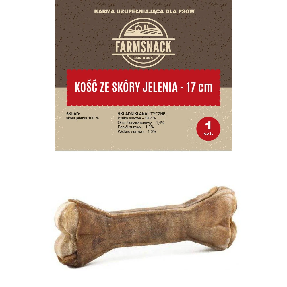 FarmSnack Peau De Cerf Os 17cm