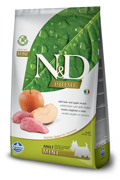 Farmina N&D Prime Canine Adult Mini Boar&Apple 2,5kg