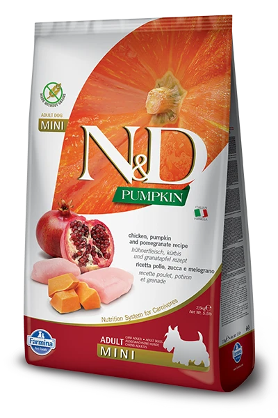 Farmina N&D Pumpkin Grain Free Canine Adult Mini Chicken&Pomegranate 800g