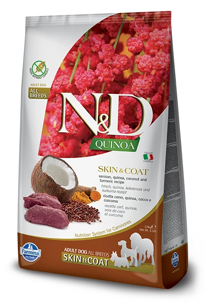 Farmina N&D Quinoa Canine Venison Skin&Coat 7kg