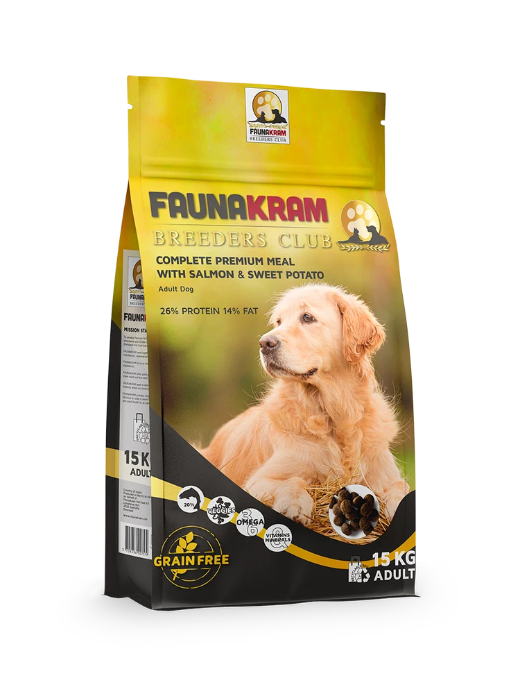 Faunakram Premium Grain Free Dog Salmon 15 Kg