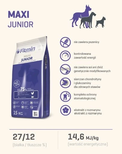 Fitmin Maxi Junior Poulet 15kg – Image 3