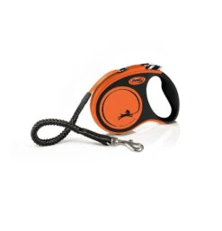 Flexi Laisse Original Xtreme L Ruban 5m Jusqu'à 65kg Orange + Surprise Gratuite Pour Chien