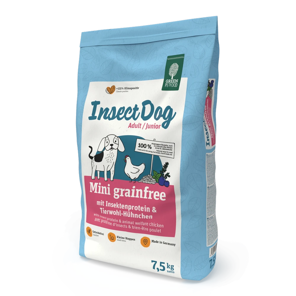 GREEN PETFOOD InsectDog Mini Sans Céréales 7,5kg