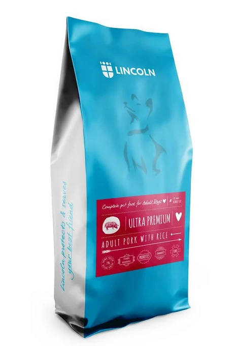 LINCOLN Adult Porc Avec Du Riz 3kg+Surprise Gratuite Pour Chien – Image 2