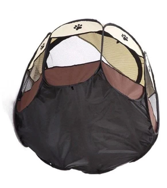 LODGE PLIANT POUR CHAT - MARRON 91x91x58cm – Image 3