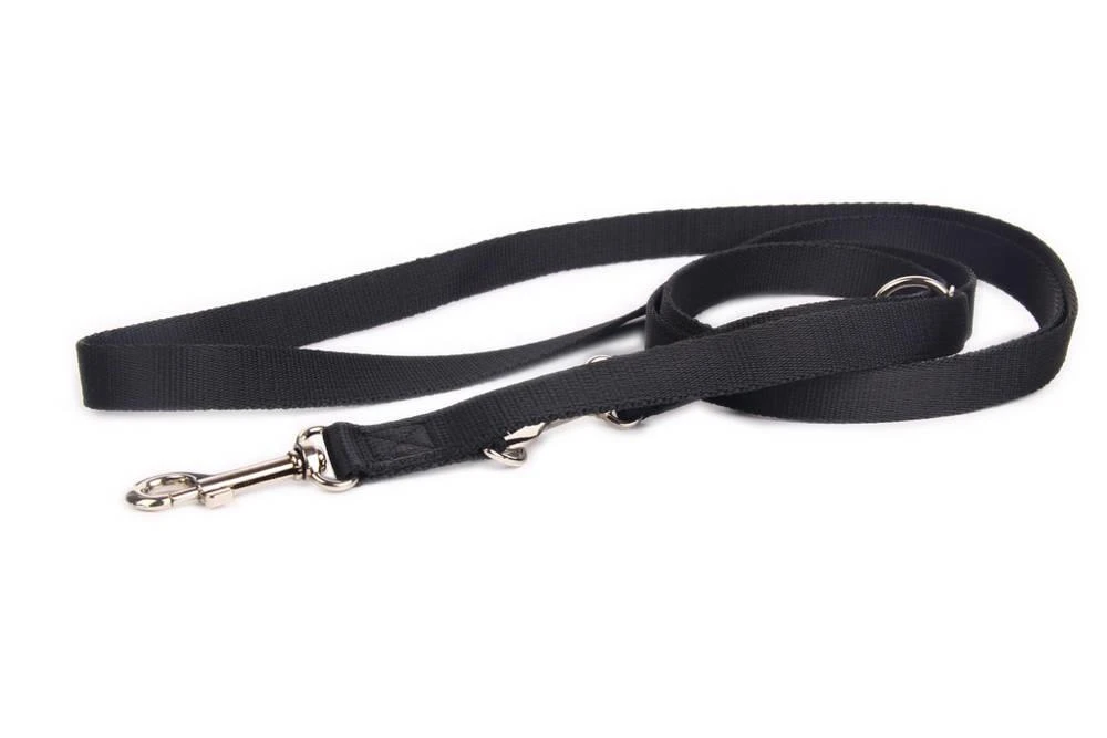 Laisse Réglable DogStuffs - Noir 25mm/220cm