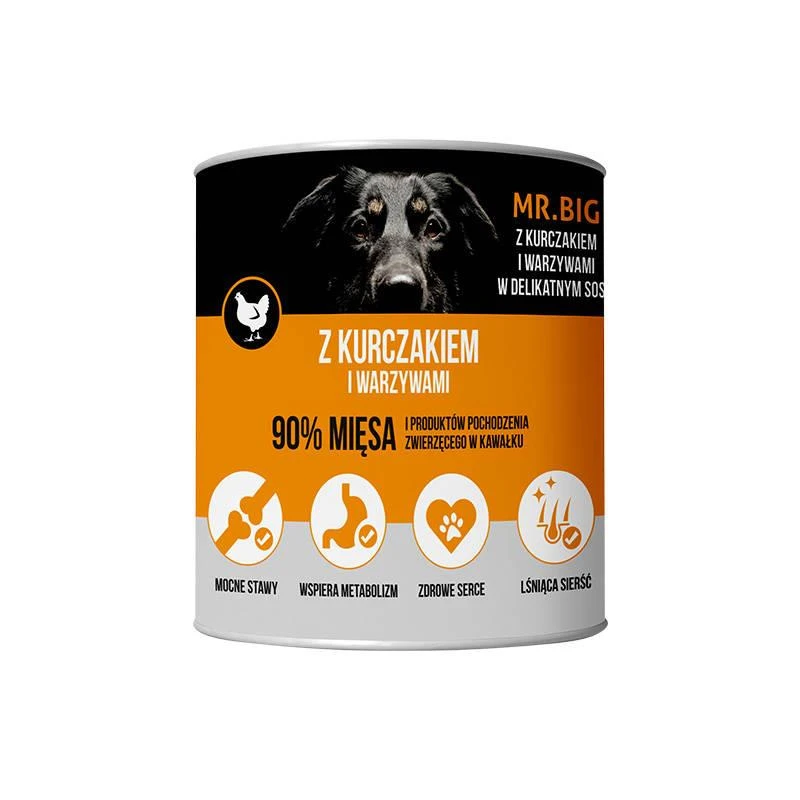 Mr.BIG Morceaux En Sauce Avec Poulet 8x800g Pour Chiens – Image 4