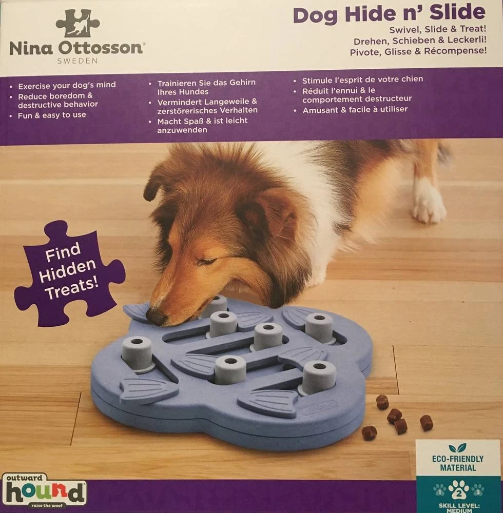Nina Ottosson Dog Hide 'N Slide Purple - Jeu éducatif Pour Chiens - Niveau 2. – Image 2