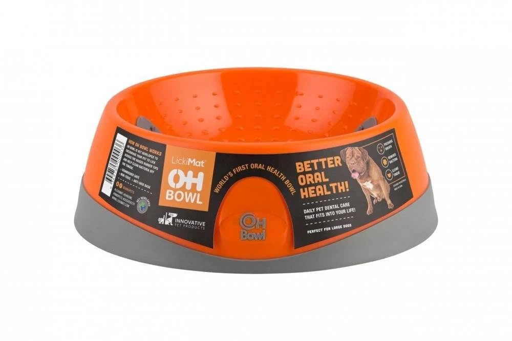 OH Bowl® Bol D'hygiène Buccale Pour Chien Orange Taille L – Image 4