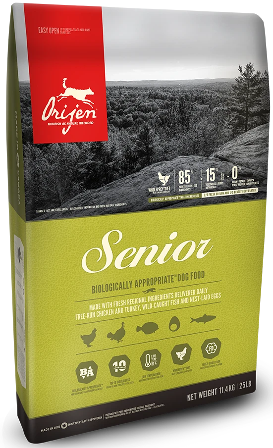 ORIJEN Dog Senior 11,4kg + Surprise Gratuite Pour Chien