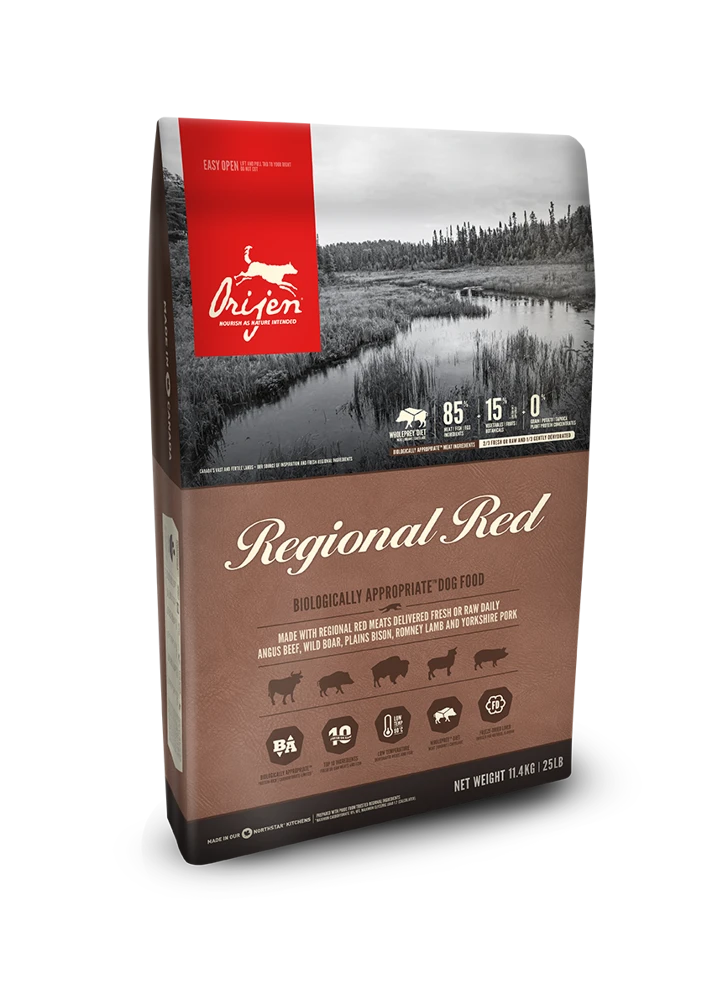 ORIJEN Regional Red Dog 11,4kg + Surprise Gratuite Pour Chien
