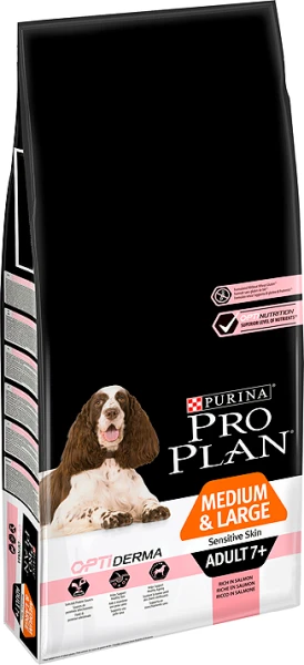 PURINA PRO PLAN PRO PLAN Sensitive Skin Medium & Large Adult Croquettes Riches En Saumon 14kg – Image 2