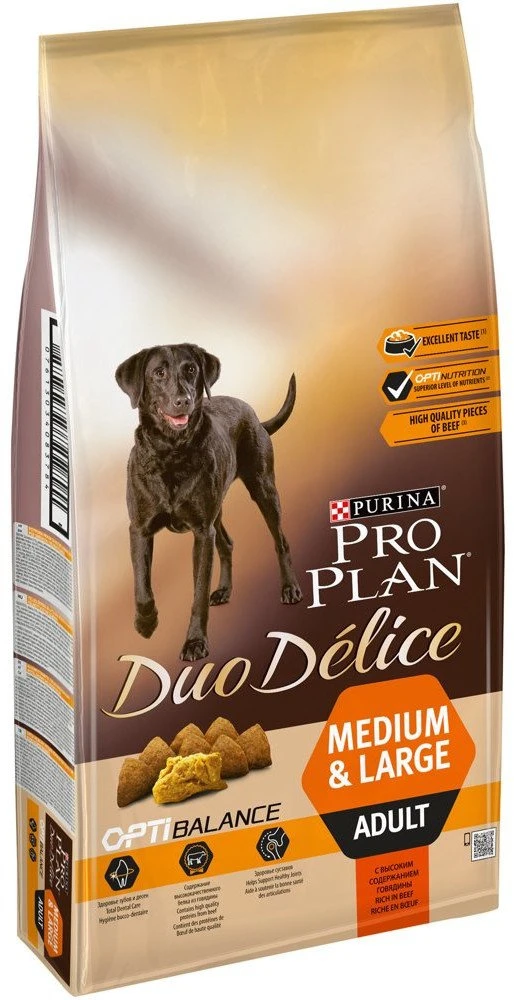 PURINA Pro Plan Adult Duo Delice Beef & Rice 10kg + Suprise Gratuite Pour Votre Chien