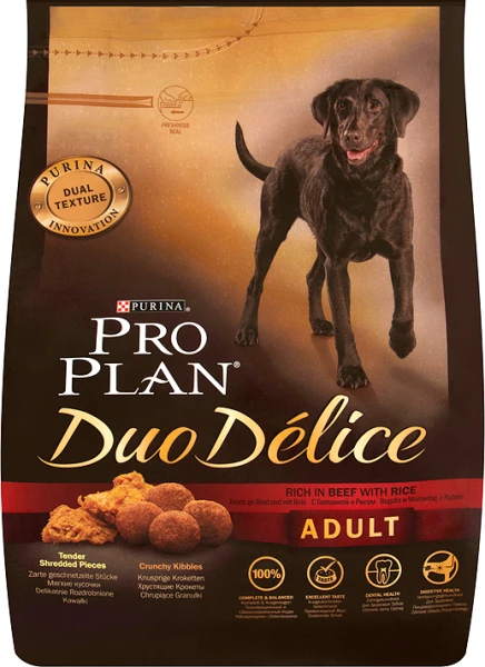 PURINA Pro Plan Adult Duo Delice Beef & Rice 10kg + Suprise Gratuite Pour Votre Chien – Image 2
