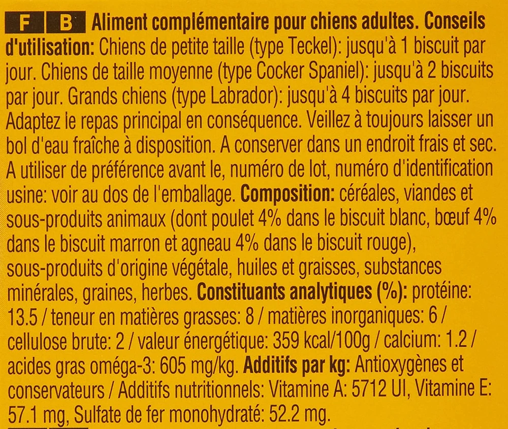 Pedigree Biscrok Biscuits Pour Chiens Adultes Sous Forme De Petits Os Avec De L'agneau, Du Poulet Et Du Bœuf 200g – Image 5