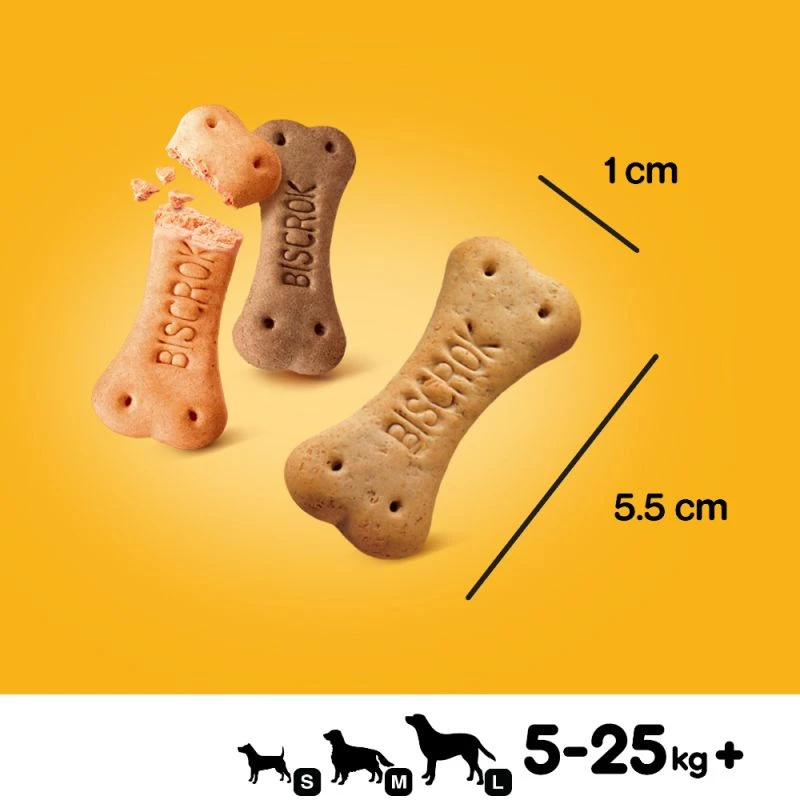 Pedigree Biscrok Biscuits Pour Chiens Adultes Sous Forme De Petits Os Avec De L'agneau, Du Poulet Et Du Bœuf 200g – Image 3