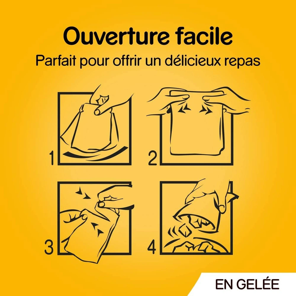 Pedigree Croquettes Humides En Gelée Pour Chiens Adultes Saveurs Variées (boeuf, Poulet, Agneau, Volaille) 40x100g – Image 6