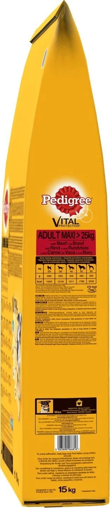 Pedigree Nourriture Sèche Pour Races De Chiens Grands Et Géants Avec Bœuf Et Riz 15kg – Image 4