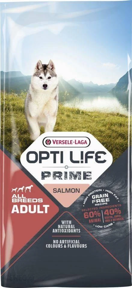 Versele-Laga Opti Life Prime Adulte Croquettes Pour Chien Au Saumon Sans Céréales 12,5 Kg