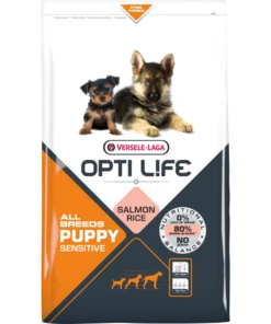 Versele-Laga Opti Life Puppy Sensitive Au Saumon Avec Du Riz 12.5kg
